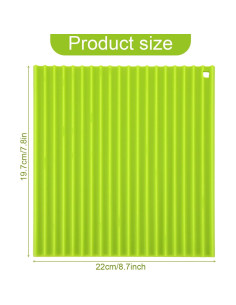 Estera de Sushi de Silicona HJZHII Antiadherente 21.8x19.8 cm 2