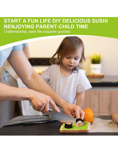 Estera de Sushi de Silicona HJZHII Antiadherente 21.8x19.8 cm