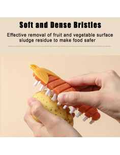 Cepillo de Limpieza para Verduras y Frutas Tiankohelan - 2 Pcs 2