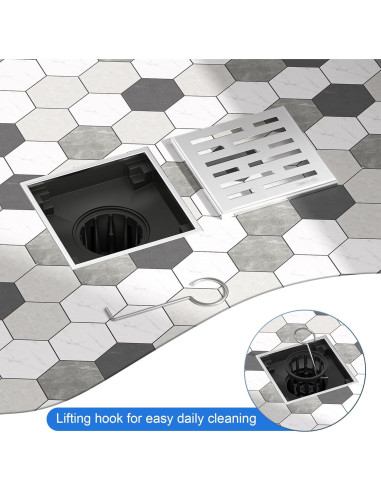 Desagüe de Ducha Cuadrado Neodrain 10x10 cm Acero Inoxidable