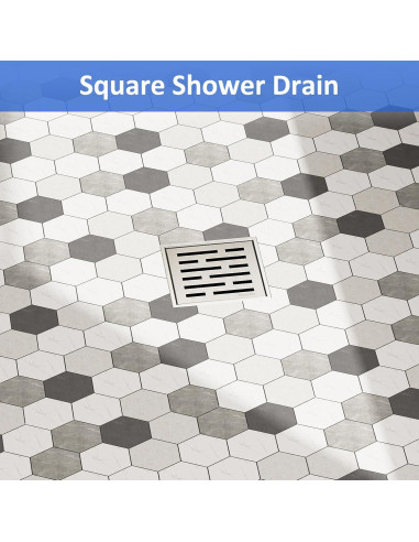 Desagüe de Ducha Cuadrado Neodrain 10x10 cm Acero Inoxidable