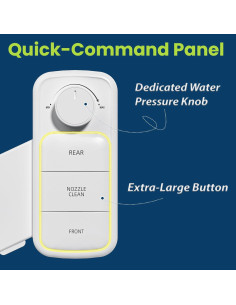 Bidet Clirass Ultra Delgado con Doble Boquilla Autolimpiante 2