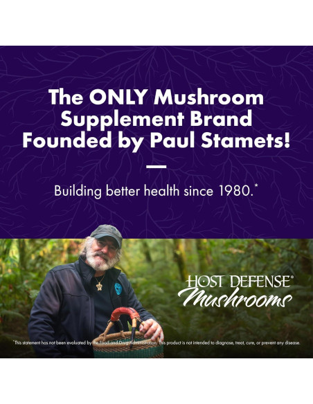 Suplemento de Hongos Host Defense Stamets 7 - 30 Cápsulas