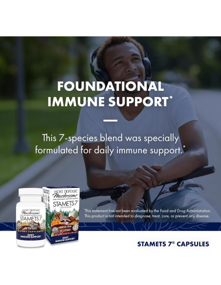 Suplemento de Hongos Host Defense Stamets 7 - 30 Cápsulas