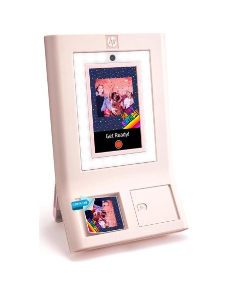 Impresora de fotos instantáneas HP Sprocket Rosa 3x4 - 100 Hojas