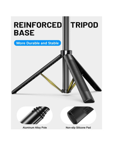 Kit de Vlogging Completo para iPhone/Android con Trípode 180cm