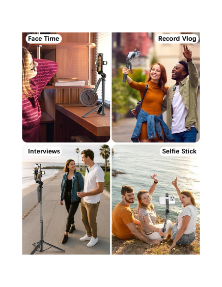 Kit de Vlogging Completo para iPhone/Android con Trípode 180cm