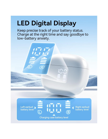 Auriculares Inalámbricos HUIFU T12 Bluetooth 5.3 IPX7 40H