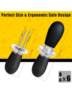 Juego de Sujetadores de Mazorcas de Maíz AQRINGO 12 Pcs Negro 2