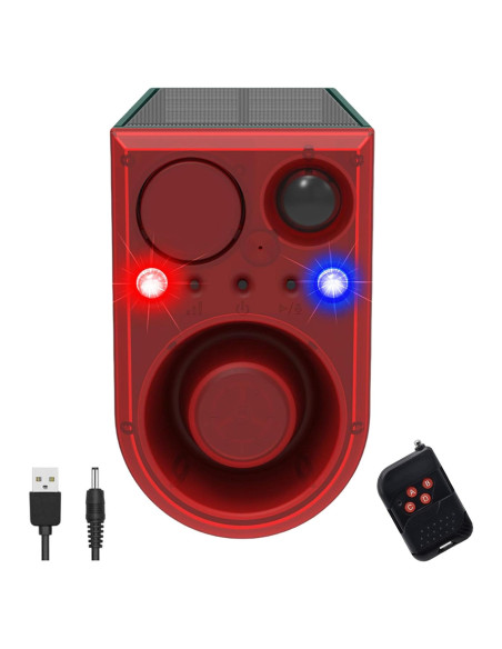 Alarma de Movimiento Solar HULPPRE con 13 Sonidos y Control Remoto