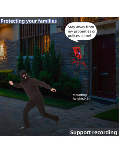 Alarma de Movimiento Solar HULPPRE con 13 Sonidos y Control Remoto 2