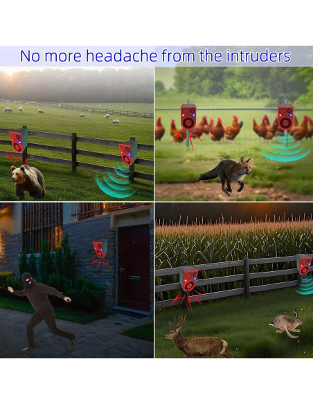 Alarma de Movimiento Solar HULPPRE con 13 Sonidos y Control Remoto