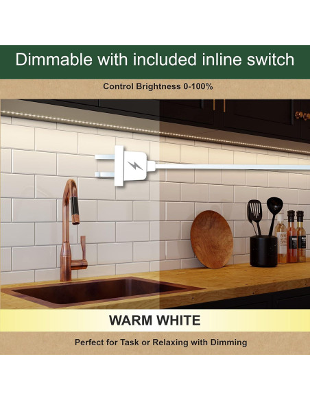 Luz de Tira LED 2.44m Buena Iluminación 930 Lúmenes 3000K Luz de Tira LED 2.44m Buena Iluminación 930 Lúmenes 3000K