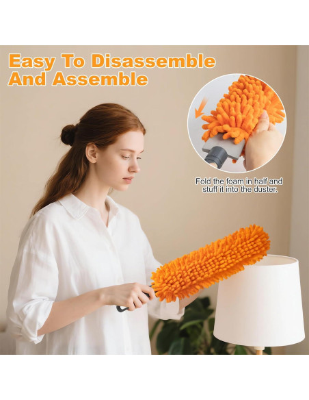 Duster de Microfibra Bryquelin 40.64 cm Mango Largo Lavable