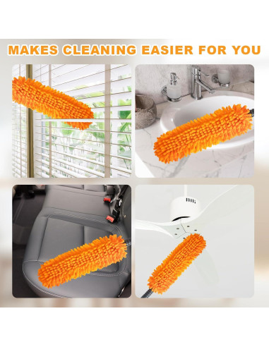 Duster de Microfibra Bryquelin 40.64 cm Mango Largo Lavable