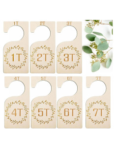 Divisores de Armario para Bebés Vziokk - 7 Piezas de Madera