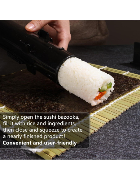 Kit de Hacer Sushi FUNGYAND 32 en 1 - Bazooka, Moldes y Más