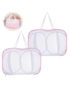 Paquete de 2 bolsas para lavar sujetadores LIQWEI 28x18cm
