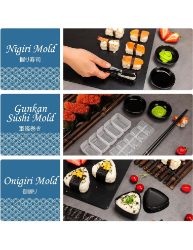 Kit de Hacer Sushi FUNGYAND 32 en 1 - Bazooka, Moldes y Más