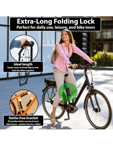 Candado Plegable KOHLBURG Florence 109 cm Alta Seguridad