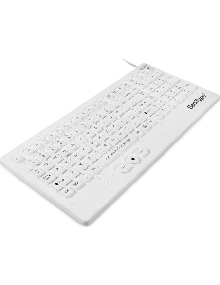 Teclado Lavable Industrial WetKeys KBSTRC105SPi-W USB Blanco
