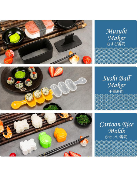 Kit de Hacer Sushi FUNGYAND 32 en 1 - Bazooka, Moldes y Más
