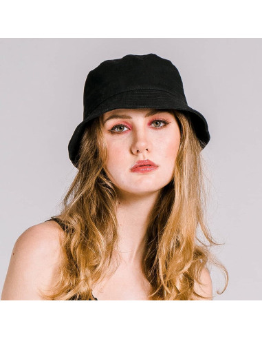 Sombrero de Cubo Unisex Rosoz Beige Plegable UV 50+