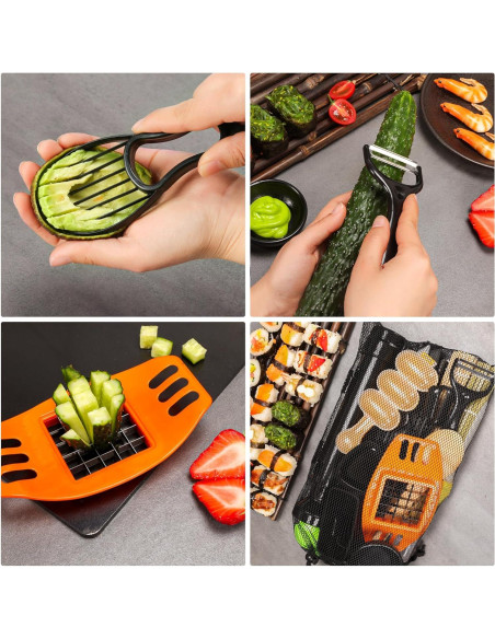 Kit de Hacer Sushi FUNGYAND 32 en 1 - Bazooka, Moldes y Más