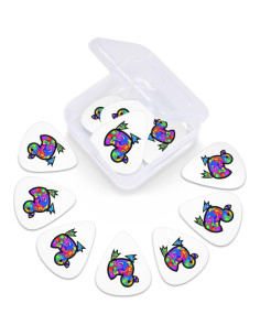 Puas de Guitarra Pato Psicodélico - Paquete de 12, 3 Grosor 2