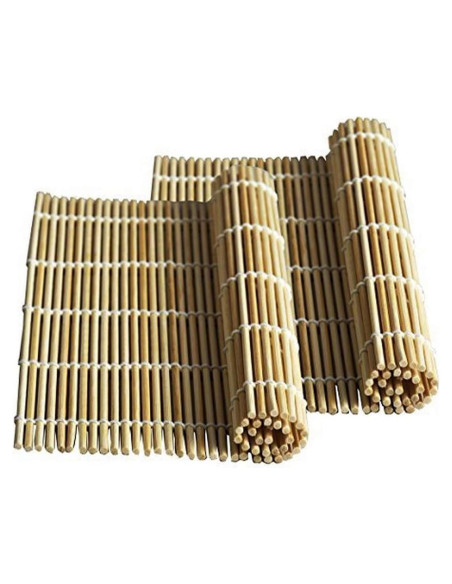 Juego de 2 Esteras de Bambú JapanBargain para Sushi 26.67 cm