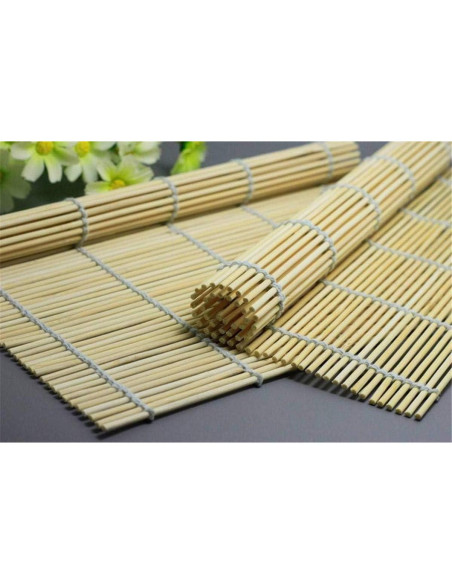 Juego de 2 Esteras de Bambú JapanBargain para Sushi 26.67 cm