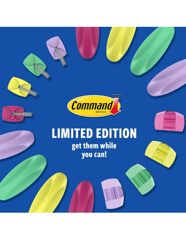 Ganchos Mixtos Command Aloe - 9 Ganchos Adhesivos Sin Daños