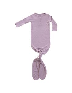 Vestido anudado para bebé unisex Viscosa Bambú Malva