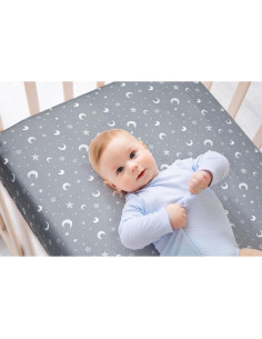 Conjunto de 4 Sábanas para Cuna FIGEPO Estrella y Luna 2