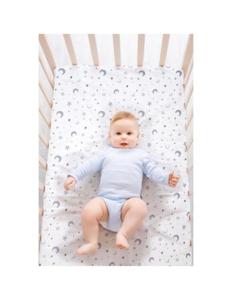 Conjunto de 4 Sábanas para Cuna FIGEPO Estrella y Luna