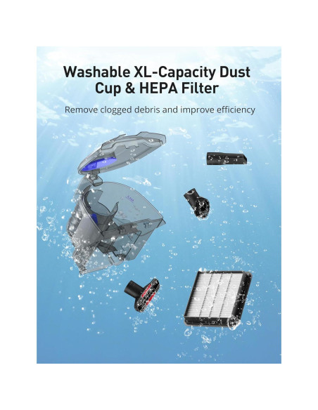 Aspiron Aspiradora de Cilindro 1600W HEPA 3.5L Blanco