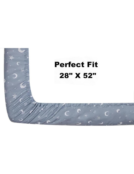 Conjunto de 4 Sábanas para Cuna FIGEPO Estrella y Luna