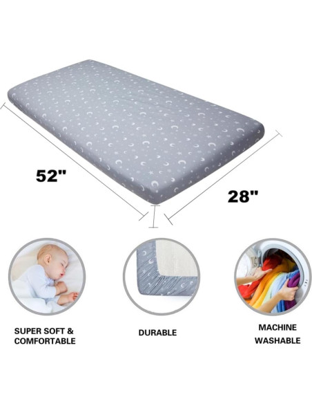 Conjunto de 4 Sábanas para Cuna FIGEPO Estrella y Luna