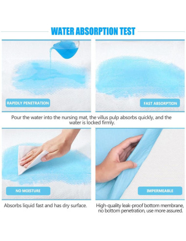 Paquete de 50 almohadillas desechables para bebés 33x46cm