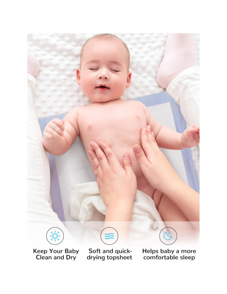 Paquete de 50 almohadillas desechables para bebés 33x46cm