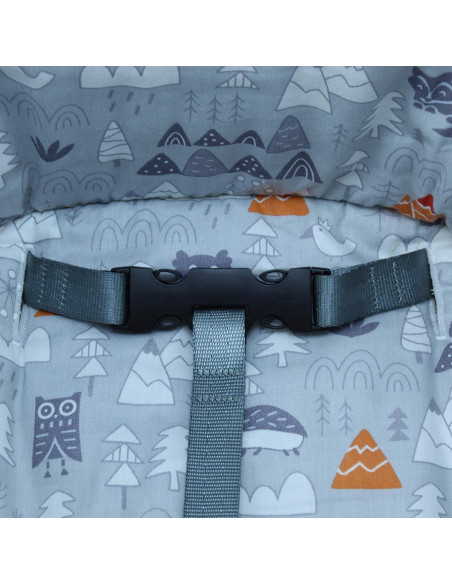 Cubierta Acolchada ZARPMA para Trona Antilop IKEA - Bosque Gris