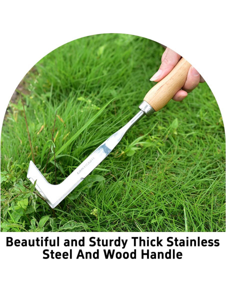 Juego de Herramientas de Jardín PDETVEO 2 Piezas Acero Inoxidable