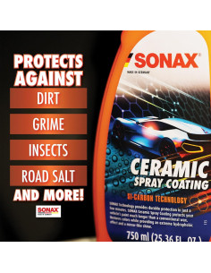 Recubrimiento Cerámico en Spray SONAX 750ml - Brillo y Protección 2