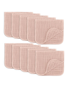 Paños de Eructo Comfy Cubs 10 Piezas 100% Algodón Rubor