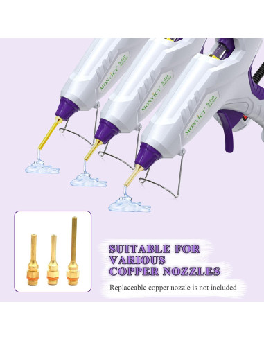 Pistola de Pegamento Caliente MONVICT 60/100W con 15 Barras