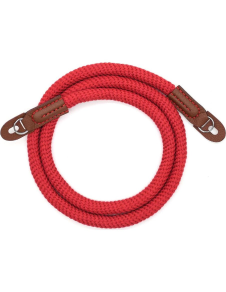 Correa de cámara de algodón suave 100cm Rojo para DSLR