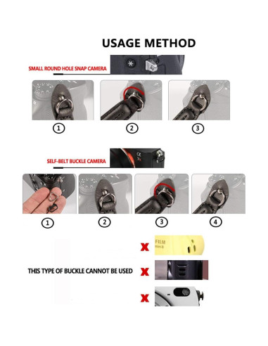 Correa de cámara de algodón suave 100cm Rojo para DSLR