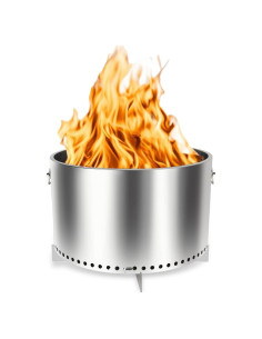 Hoguera Sin Humo COWEHUN 52 cm Estufa de Camping a Leña