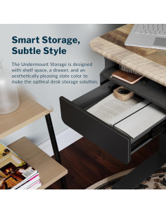 Organizador Bajo Escritorio Vari - Cajón y Estante 30.5x49cm 2