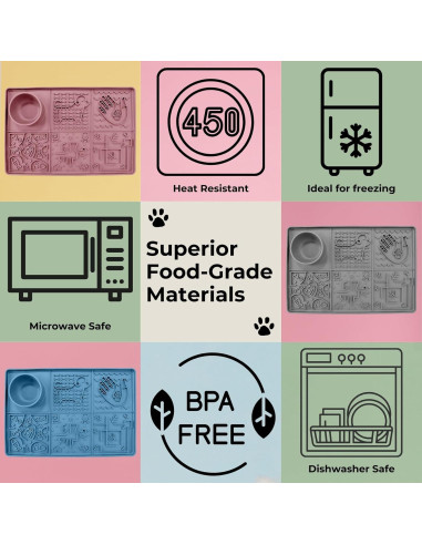 Alfombrilla de Lamer Tails & Tales Grande Antideslizante